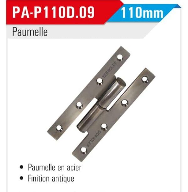 Paumelle acier 110mm – Image 5