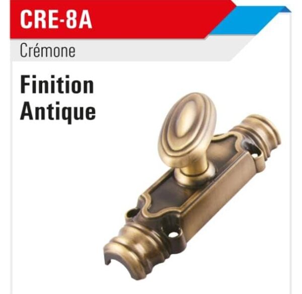 Crémone cre-8a finition antique grand modèle