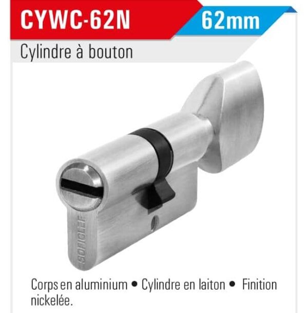Cylaindre a bouton 62mm