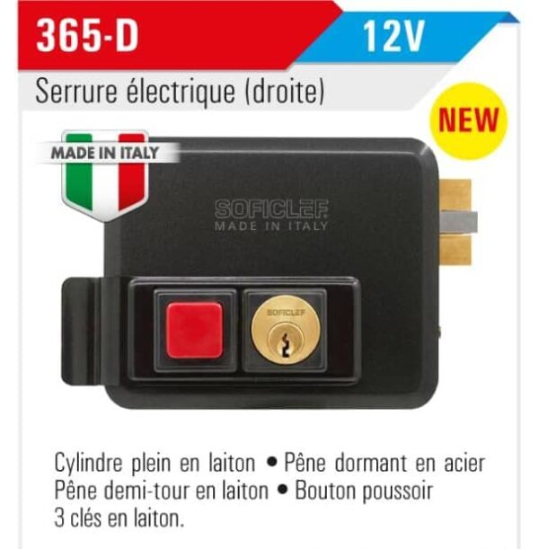 Serrure electrique 365