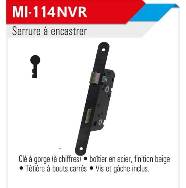 Serrure a encastrer ml – Image 2