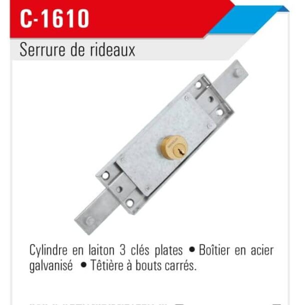 Serrure de rideaux c