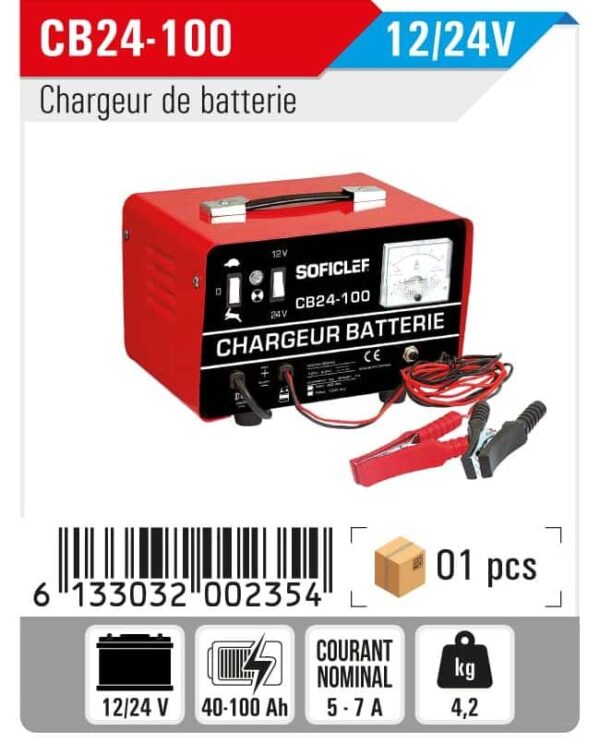 Chargeur de batterie soficlef