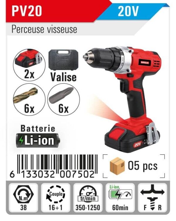 Visseuse 20v soficlef