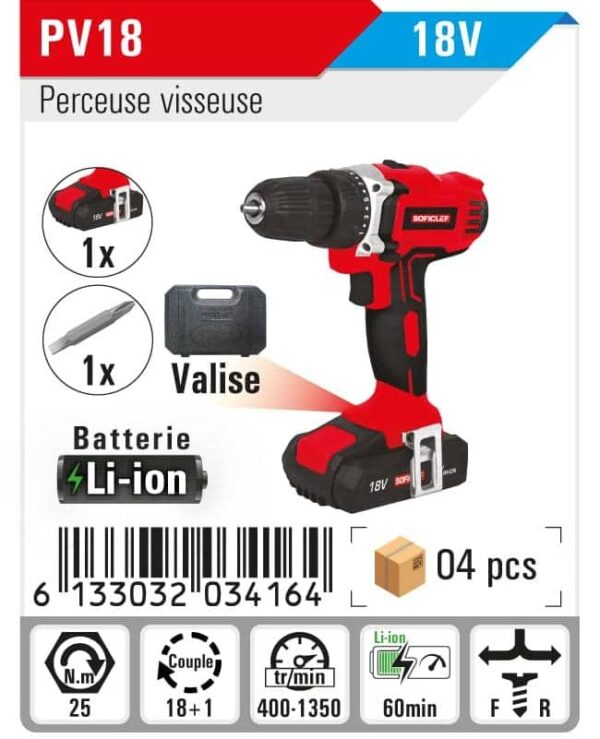 Visseuse 18v soficlef