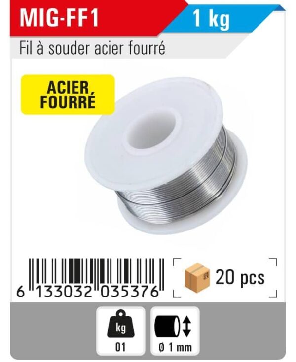Fil a souder acier fourré
