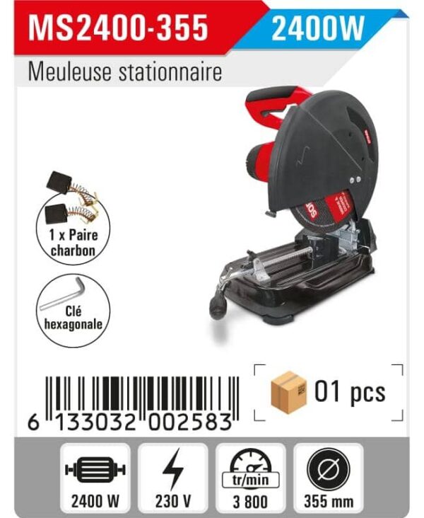 Meuleuse stationnaire 2400w soficlef