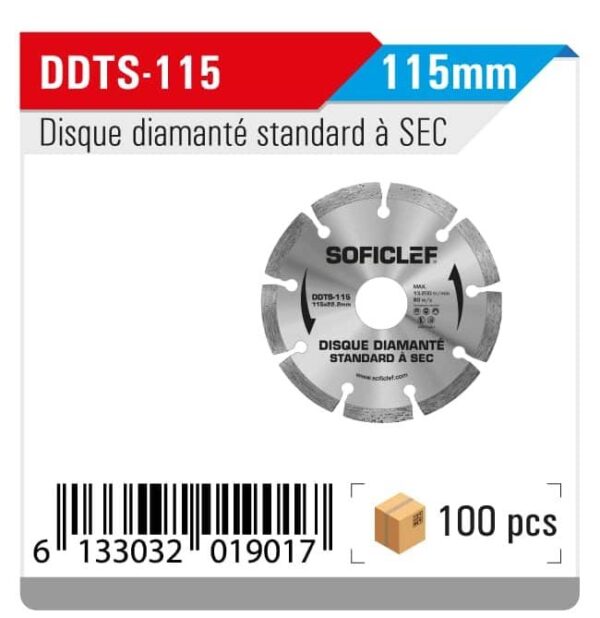 Disque diamant standard 115mm soficlef