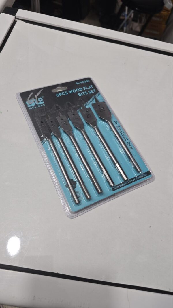 Kit méches plats pour bois et plastique 6 pcs – Image 2