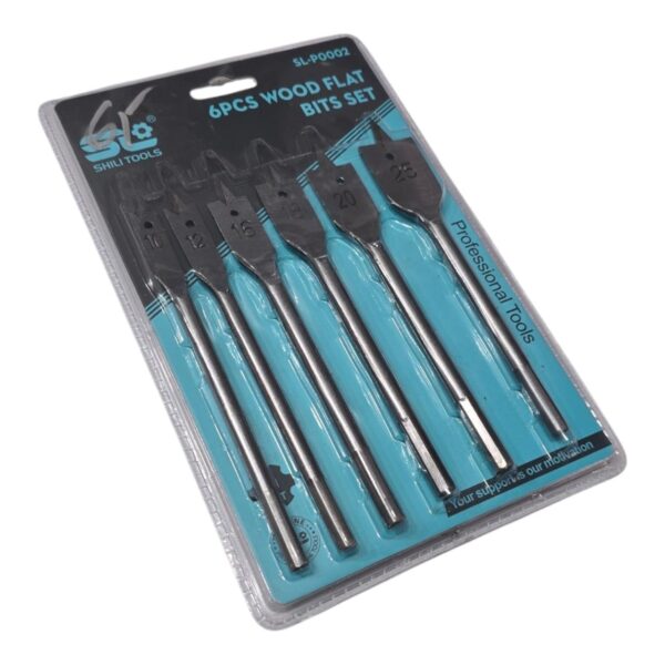 Kit méches plats pour bois et plastique 6 pcs