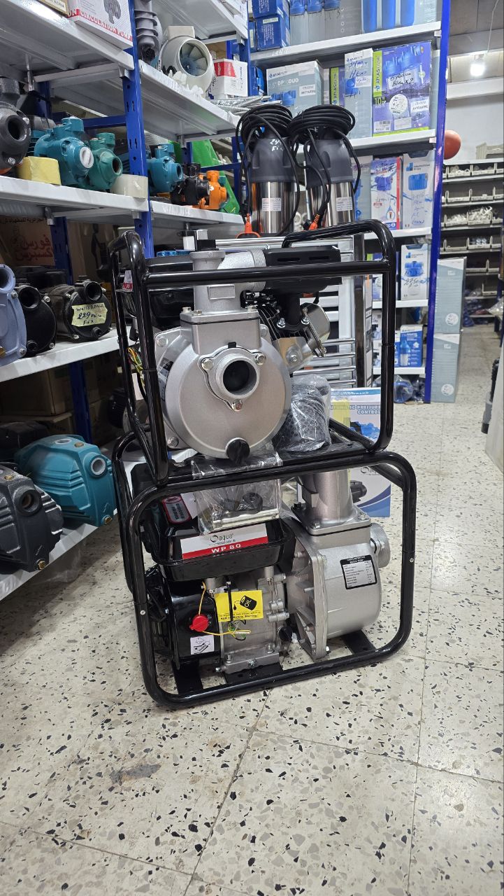 Moto pompe aqua 60 et 80 mm avec carburateur gaz butane – Image 2