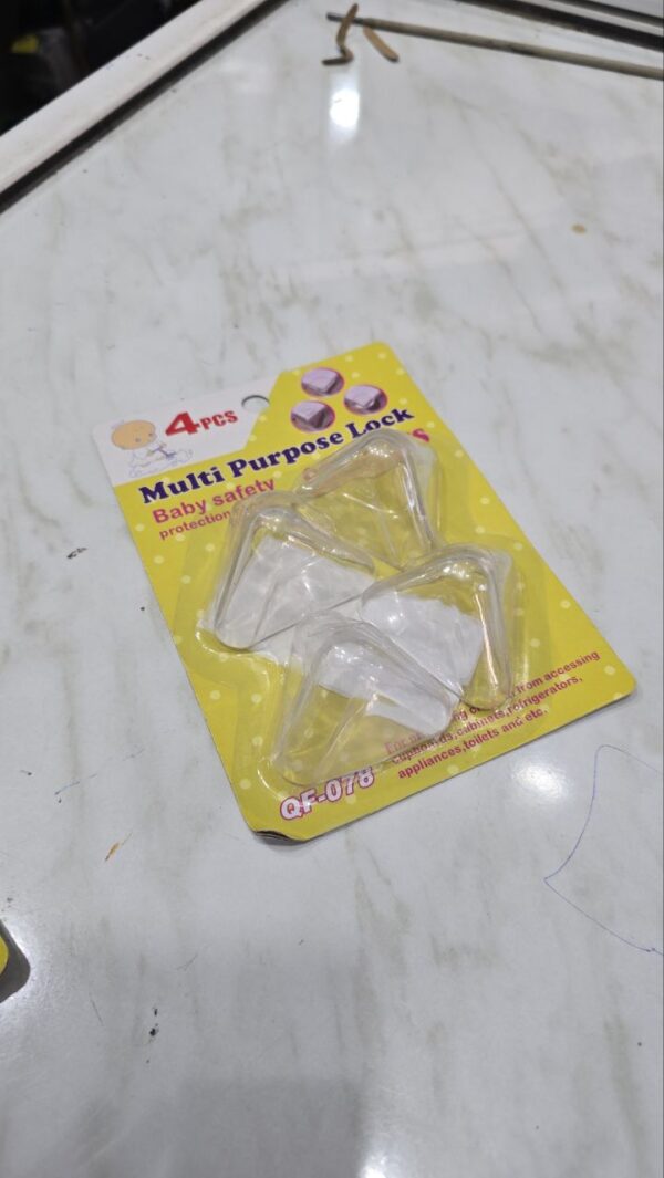 Couver coin meuble protection anti choque pour bébé  Plat et bombée – Image 4