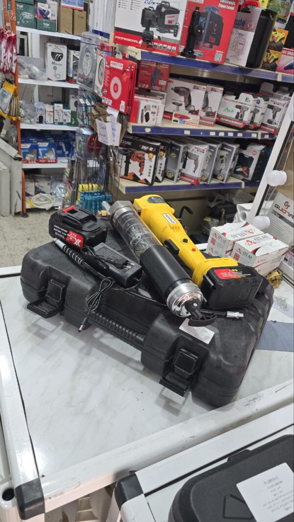 Pompe a graisse rechargeable double batterie 21v – Image 3