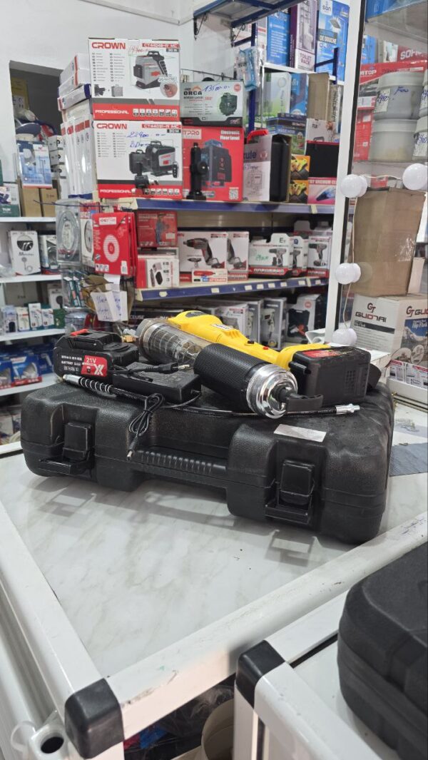 Pompe a graisse rechargeable double batterie 21v – Image 2