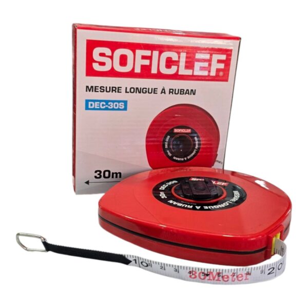 Roulette ruban mesure soficlef 30m