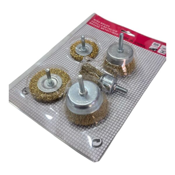 Jeu brosse métallique visseuse perçeuse 5 pcs