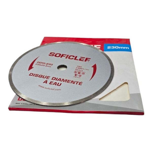 Disque diamenté a eau 230mm soficlef