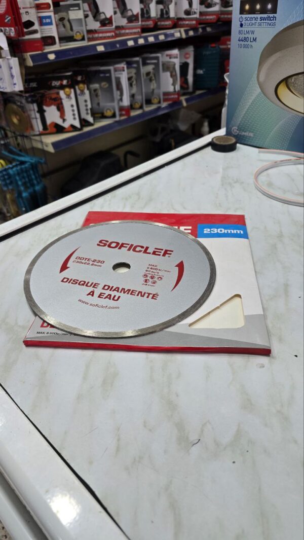 Disque diamenté a eau 230mm soficlef – Image 2