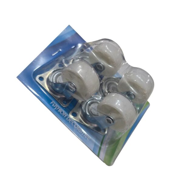 Jeu roues chariot plastique 4pcs