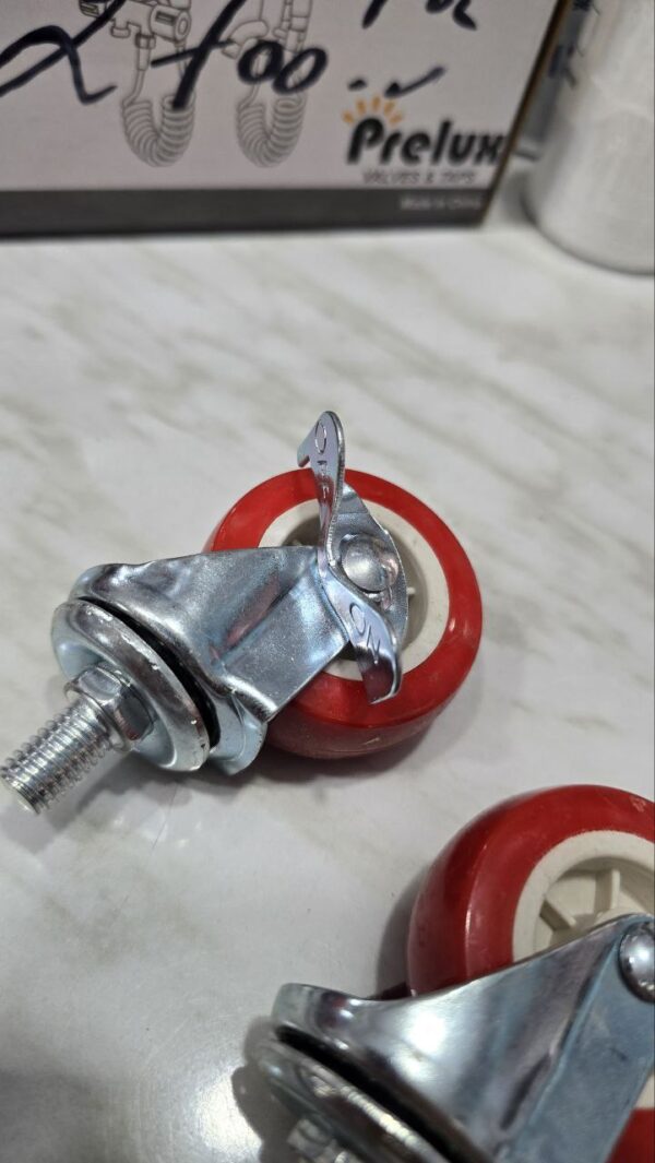 Roue chariot rouge n50 tije – Image 3