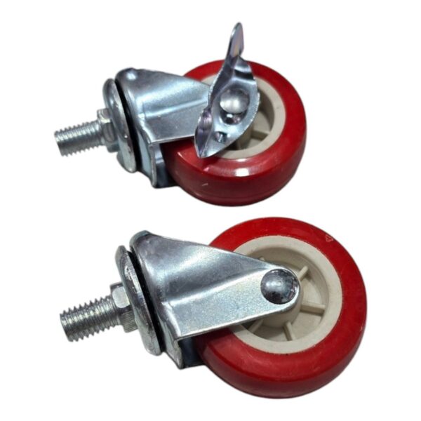 Roue chariot rouge n50 tije