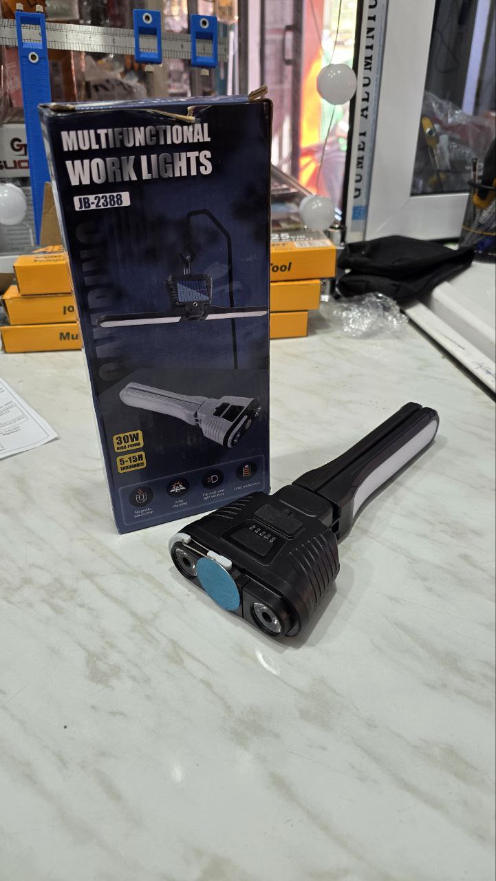 Torch portatif multé positions avec panneau energie solaire – Image 2