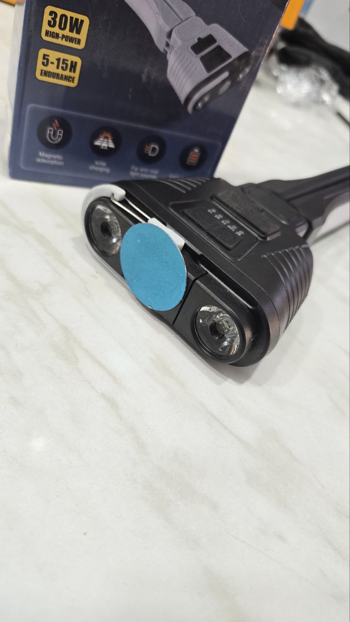 Torch portatif multé positions avec panneau energie solaire – Image 3