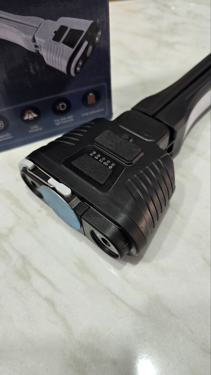 Torch portatif multé positions avec panneau energie solaire – Image 4