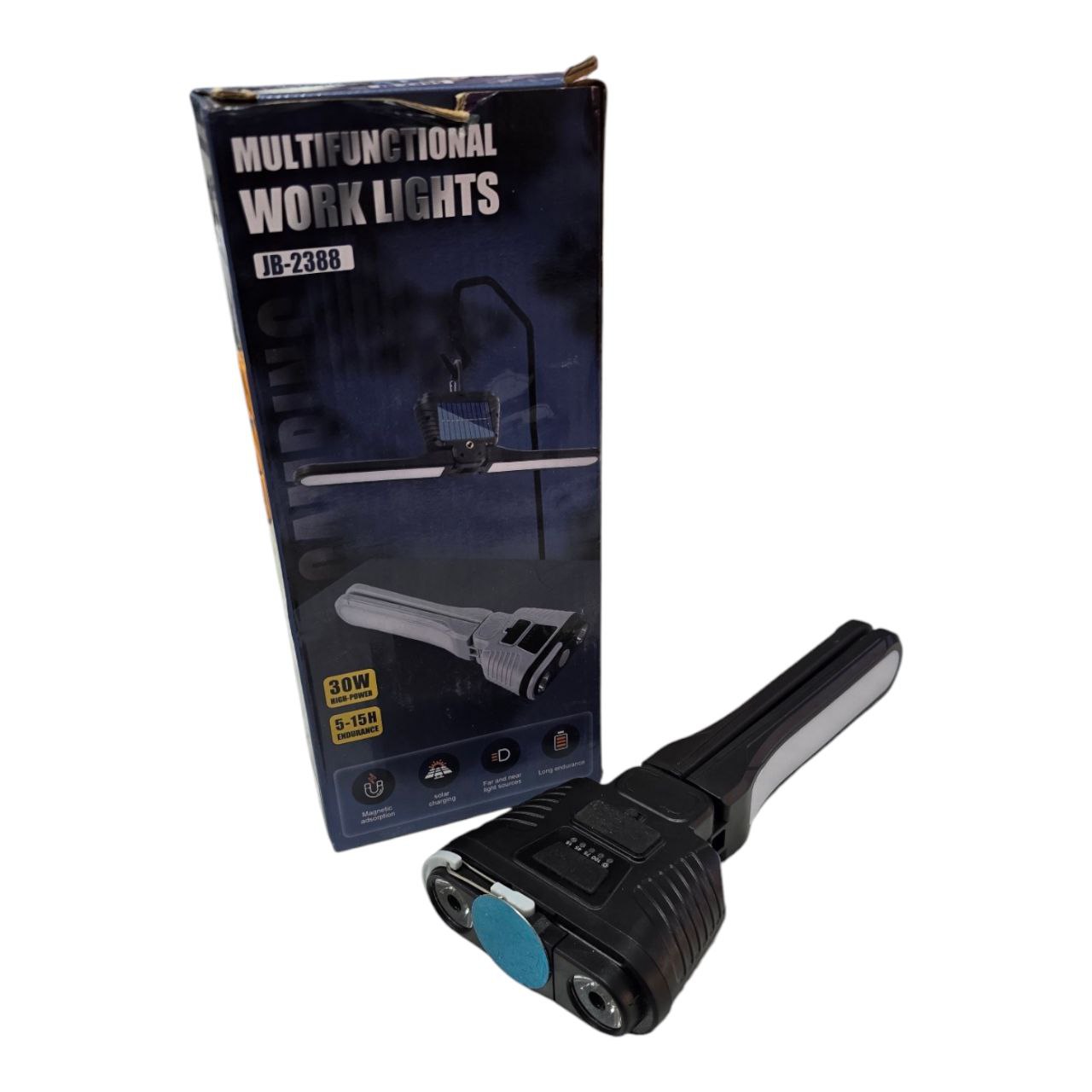 Torch portatif multé positions avec panneau energie solaire