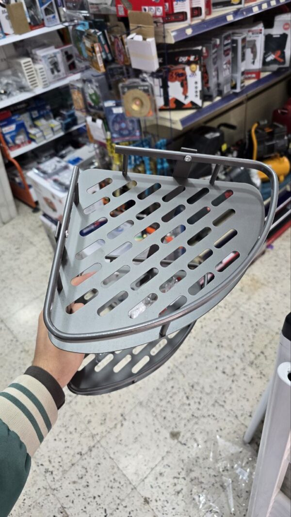 Étagère sale de bain coin gris mat sanwater – Image 4