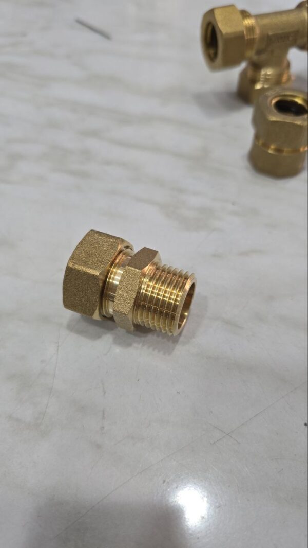 Raccord bronz rapide pour installation d'eau de cuivre 14mm – Image 2