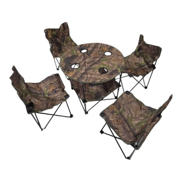 Kit 5 pcs camping table + 4 chaise