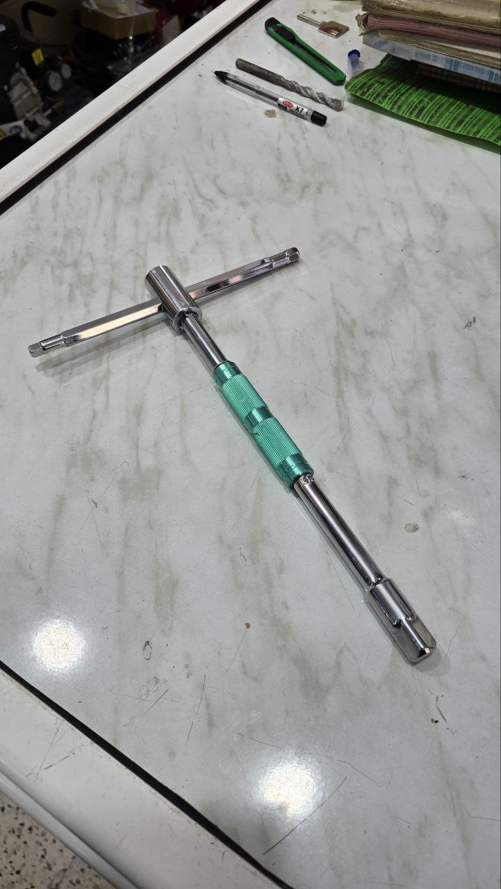 Bras douille T 2 têtes 1/2" et 3/4" – Image 2