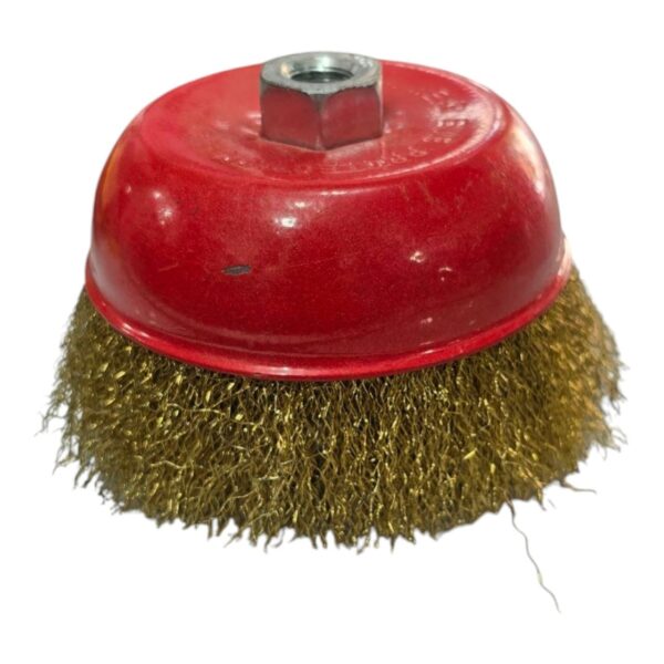 Jeu brosse métallique jaunne fin