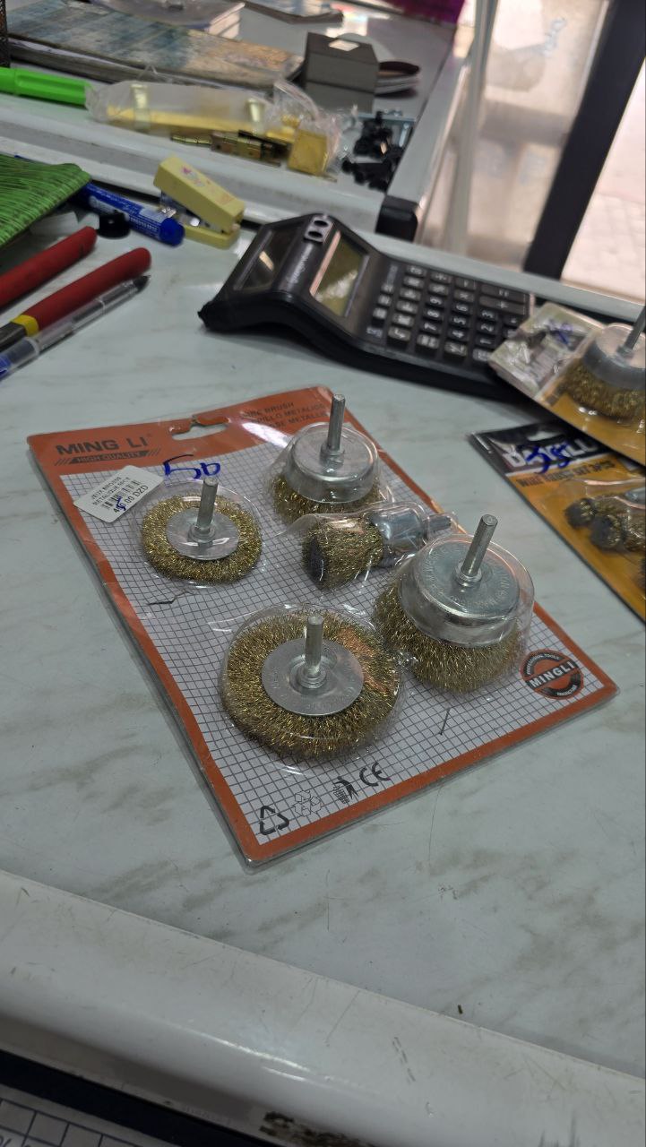 Jeu têtes brosse métallique 5 pcs – Image 3