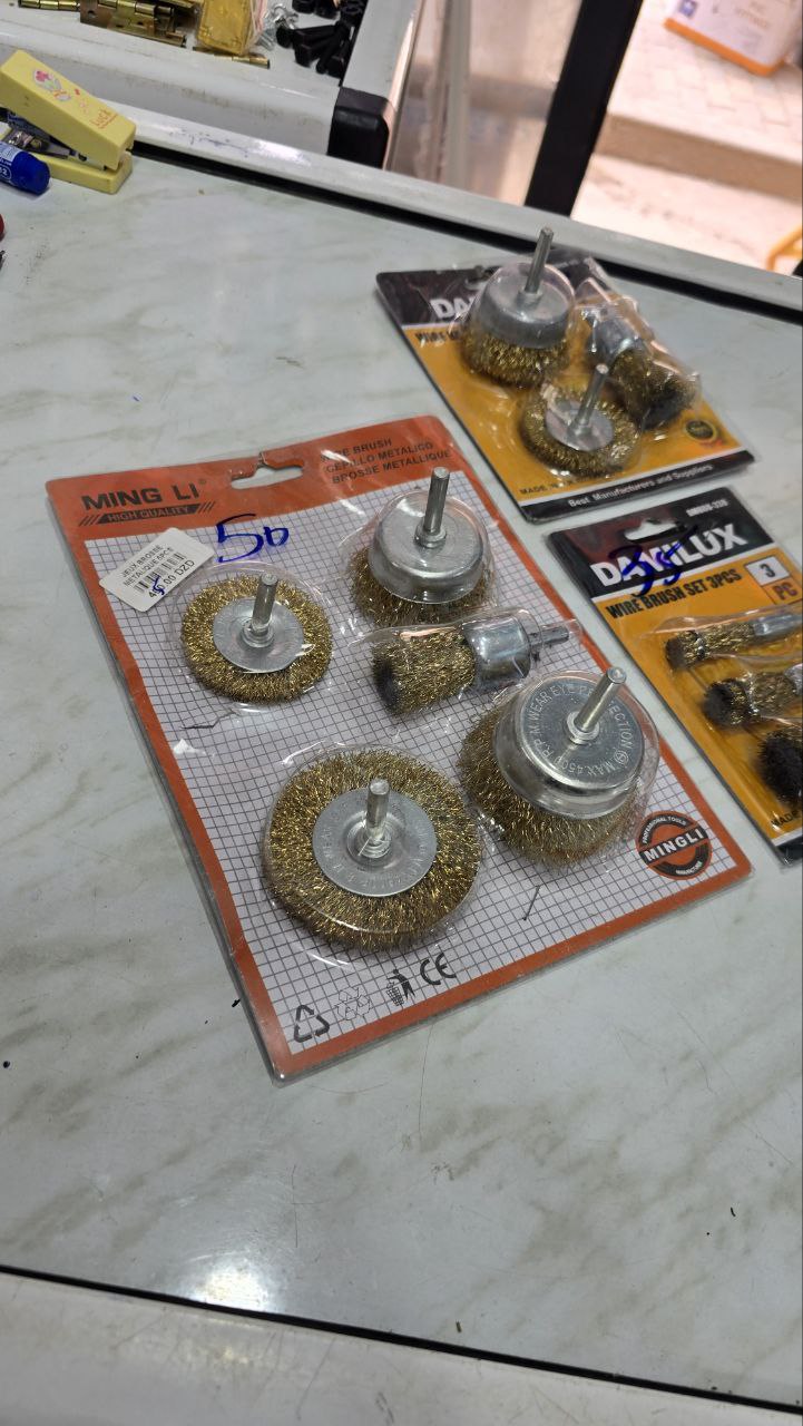 Jeu têtes brosse métallique 5 pcs – Image 2