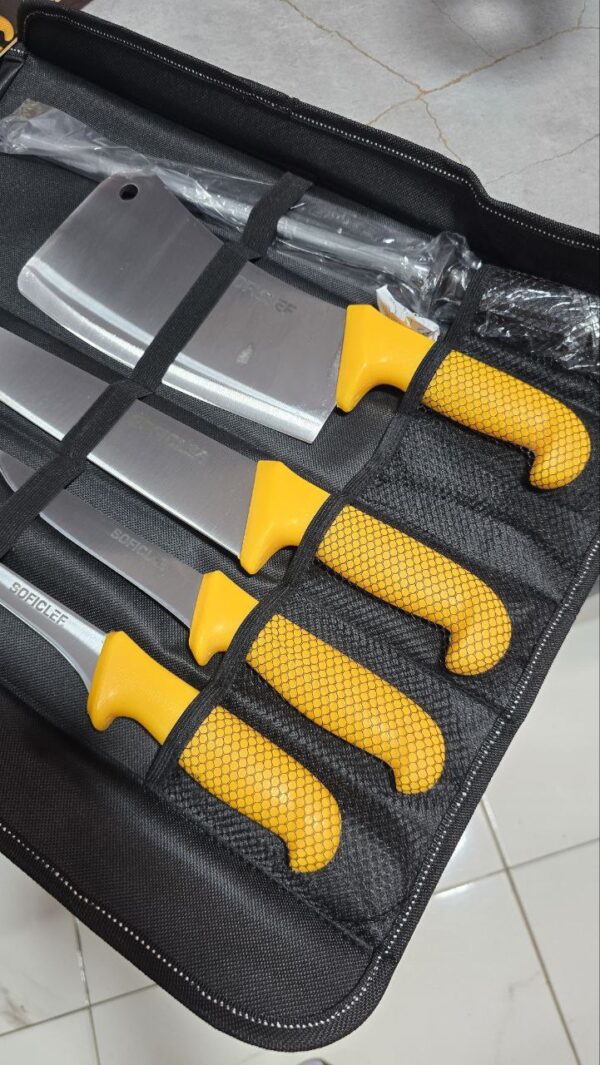 Kit couteaux carbon soficlef 5 pcs avec pauchette – Image 2