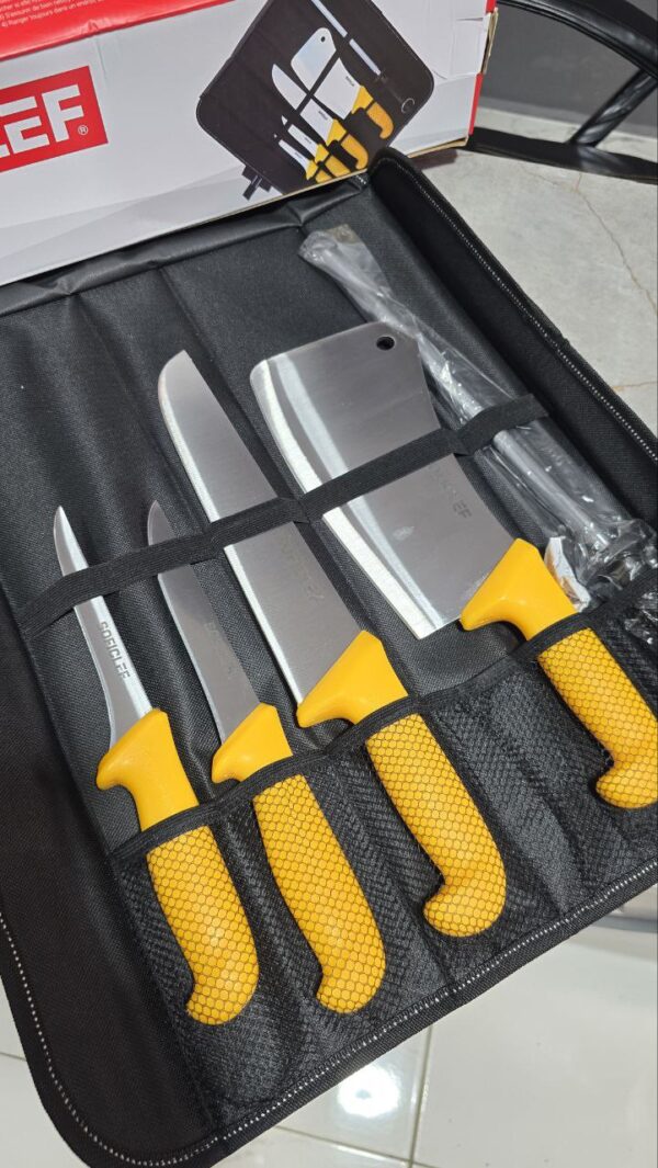 Kit couteaux carbon soficlef 5 pcs avec pauchette – Image 4