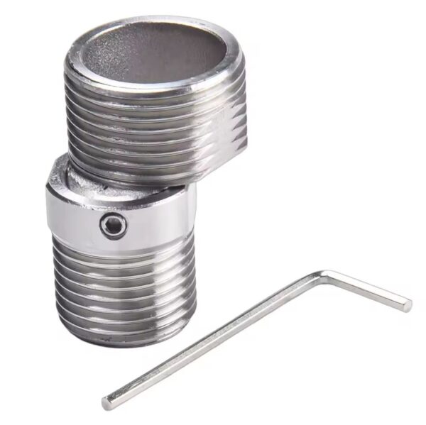 Adaptateur pour applique mélangeur reglable inox