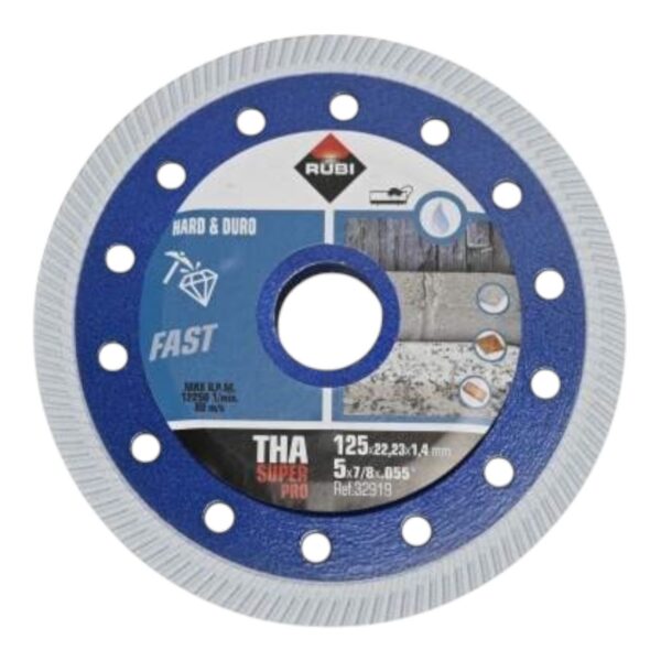 Disque diamond porcelaine rubi 115mm a eau
