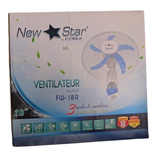 Ventilateur mural 18" 65w mural