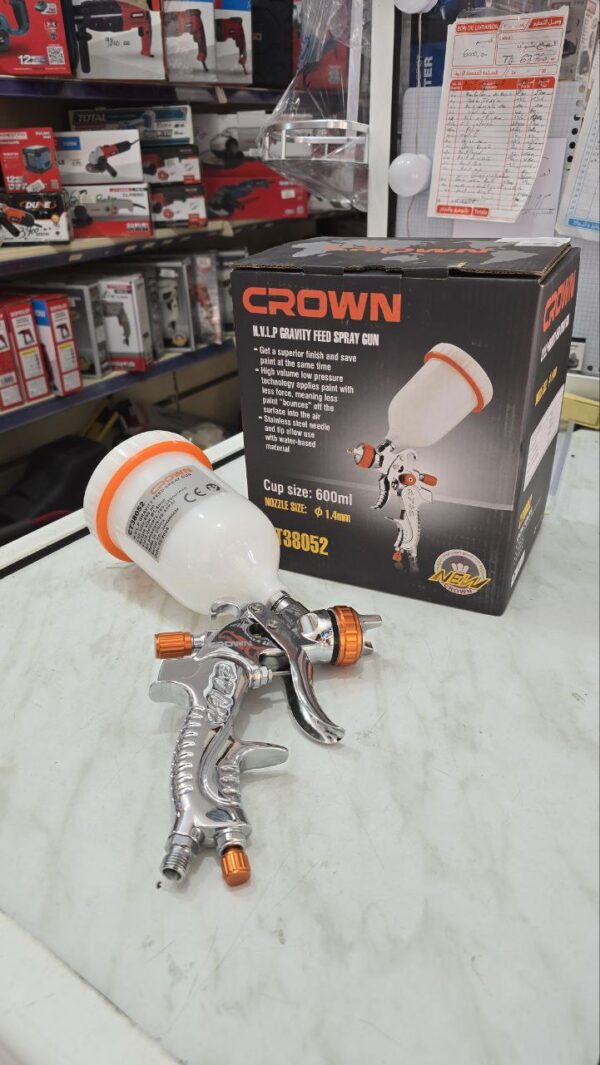 Pistolet peinture pneumatique crown 1.4mm – Image 2