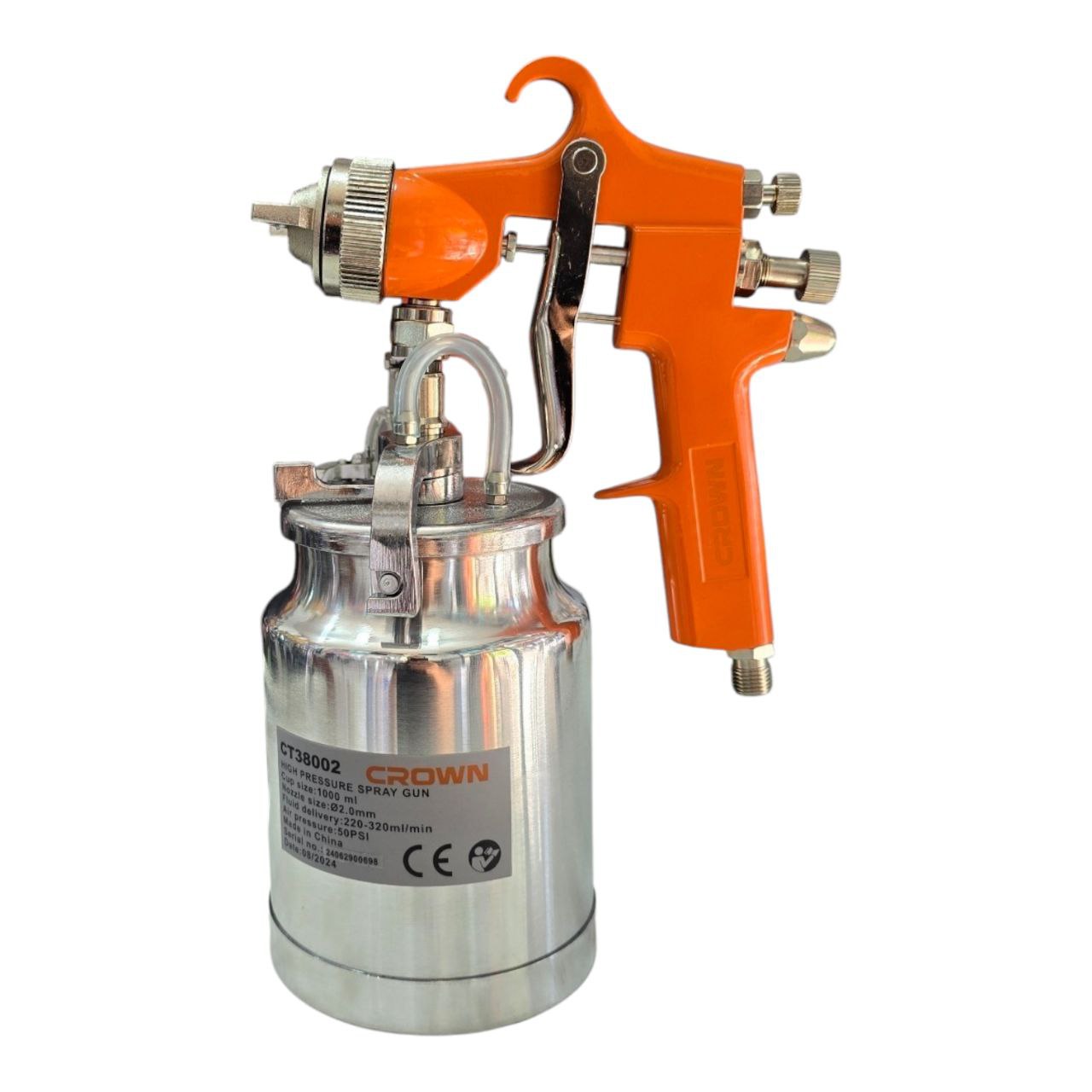 Pistolet peinture pneumatique crown 2.0 mm