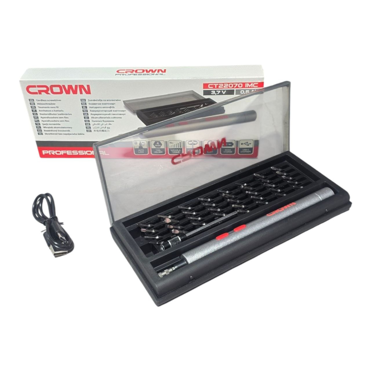 Tournevis électrique crown 3.6v