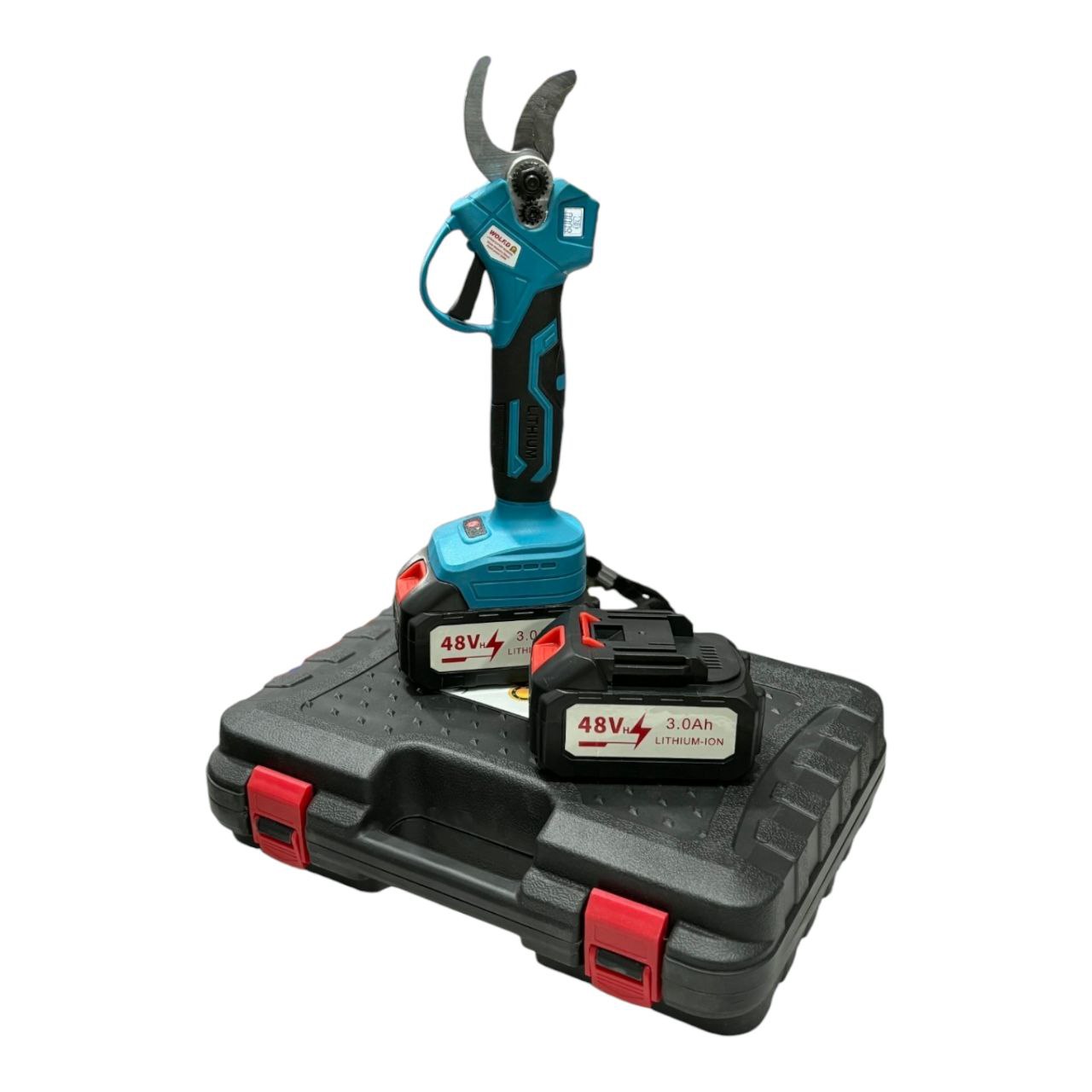 Sécateur a sabre rechargeable wolf 48v 3ah