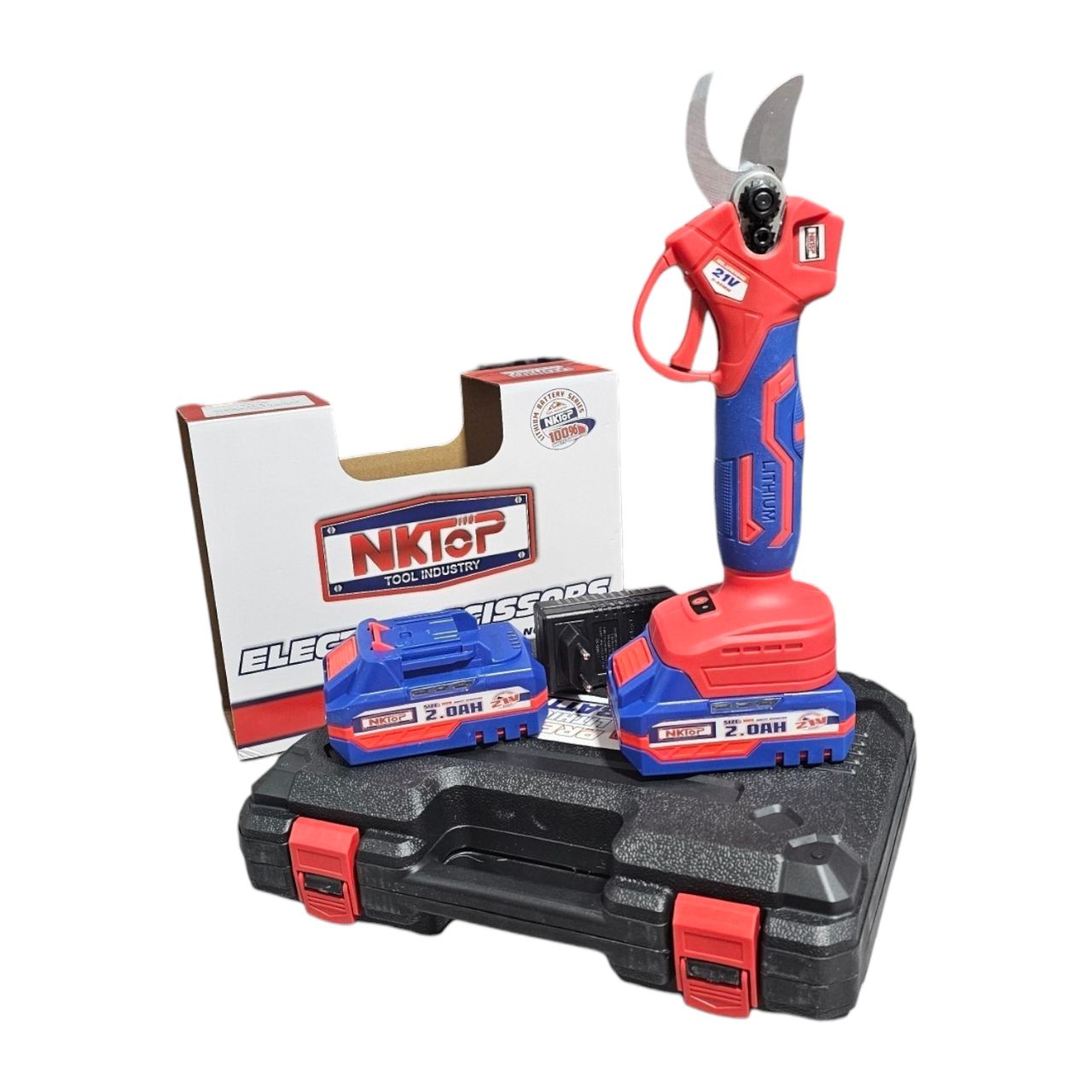 Sécateur électrique 21v 40mm 2 batteries nktop