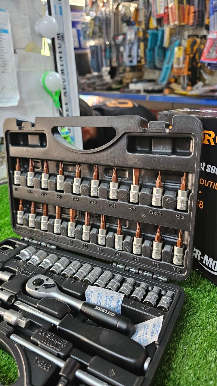 Coffret de douilles et embouts 1/4" (أو Jeu de clés à douille 1/4") tc0758 – Image 3