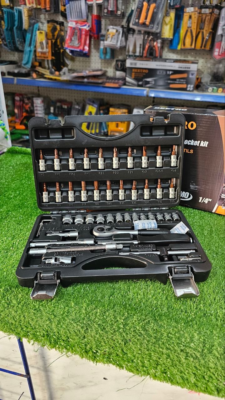 Coffret de douilles et embouts 1/4" (أو Jeu de clés à douille 1/4") tc0758 – Image 4