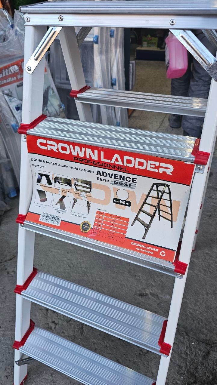 Escabeau double accès en aluminium CROWN LADDER - Série Advance – Image 5