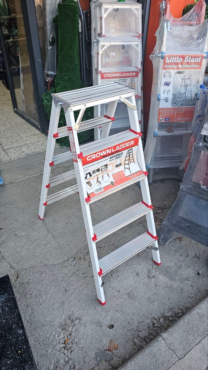 Escabeau double accès en aluminium CROWN LADDER - Série Advance – Image 4